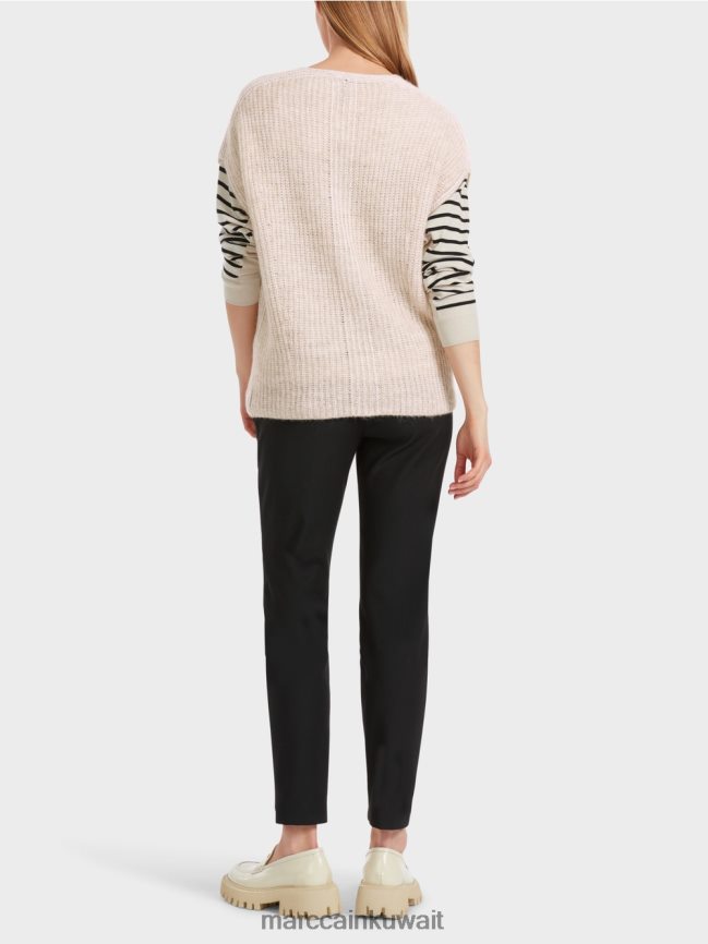 Marc Cain سلوفر صنع في ألمانيا 100% LVN0D61053 ملابس حليب اللوز