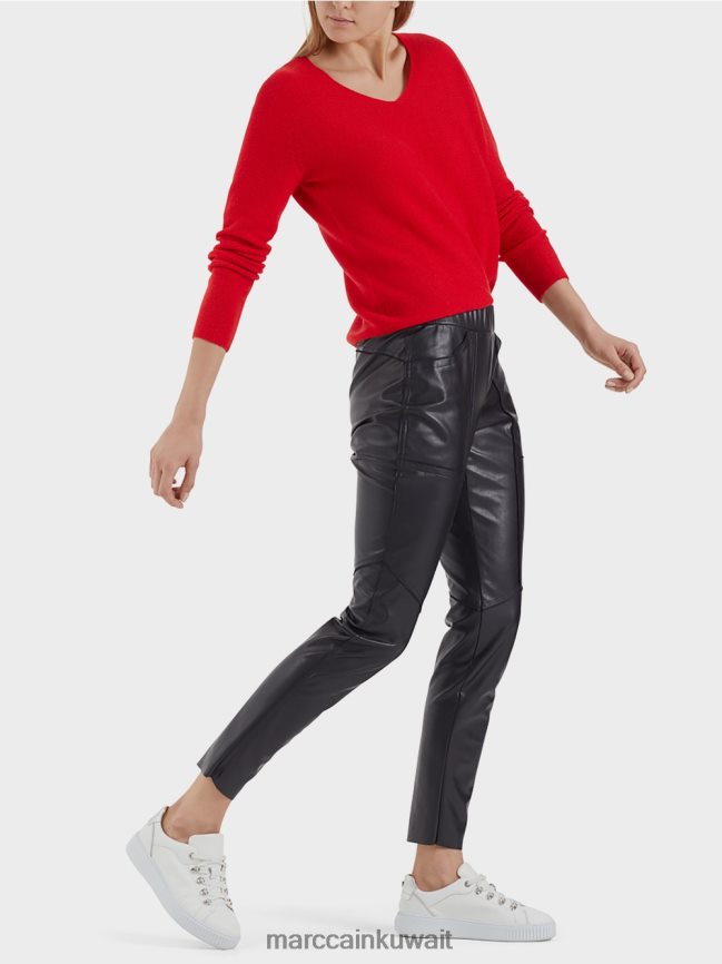 Marc Cain سترة 100% صنع في ألمانيا LVN0D61215 ملابس اللون القرمزي