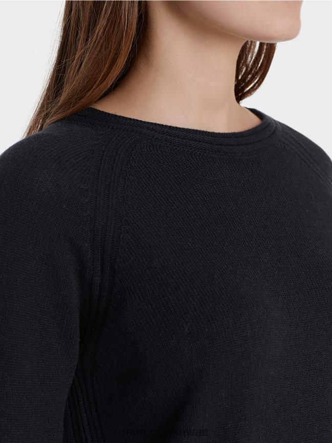 Marc Cain سترة 100% صنع في ألمانيا LVN0D61217 ملابس منتصف الليل الأزرق