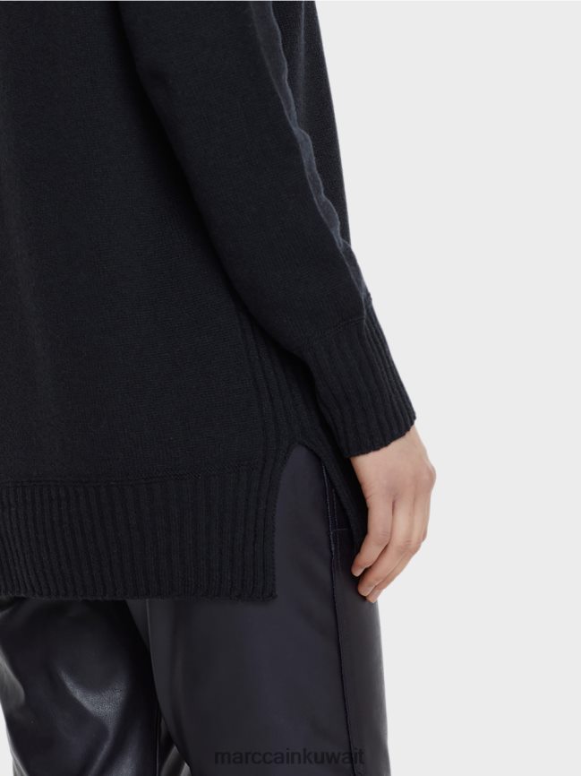 Marc Cain سترة 100% صنع في ألمانيا LVN0D61217 ملابس منتصف الليل الأزرق