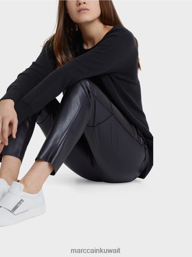 Marc Cain سترة 100% صنع في ألمانيا LVN0D61217 ملابس منتصف الليل الأزرق