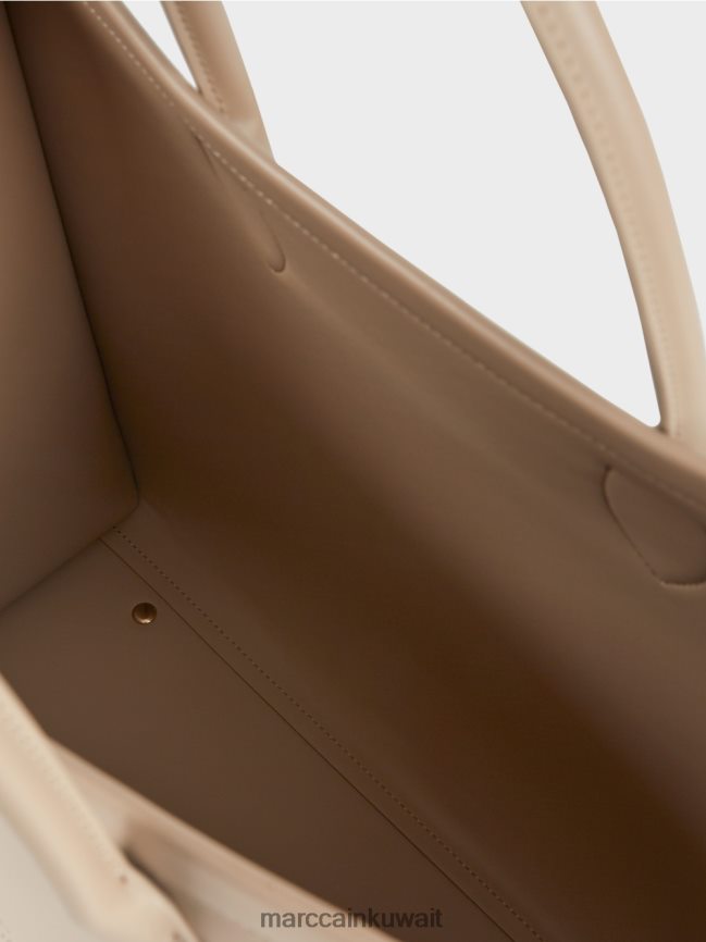 Marc Cain حقيبة يد 2 في 1 مع حروف الشعار LVN0D61531 ملحق الرمال العميقة