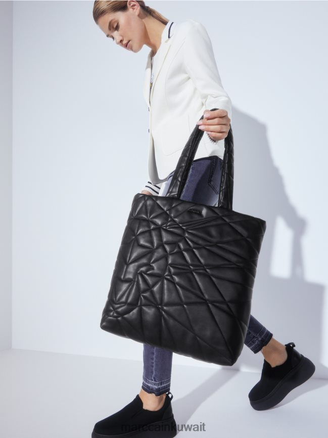 Marc Cain حمل حقيبة مع اللحف 3D LVN0D61548 ملحق أسود