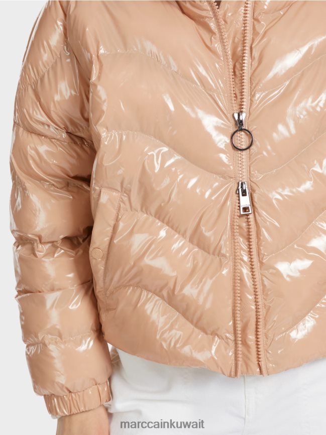 Marc Cain سترة مبطنة مع ثينسوليت 3M LVN0D6239 ملابس البني الطيني الناعم