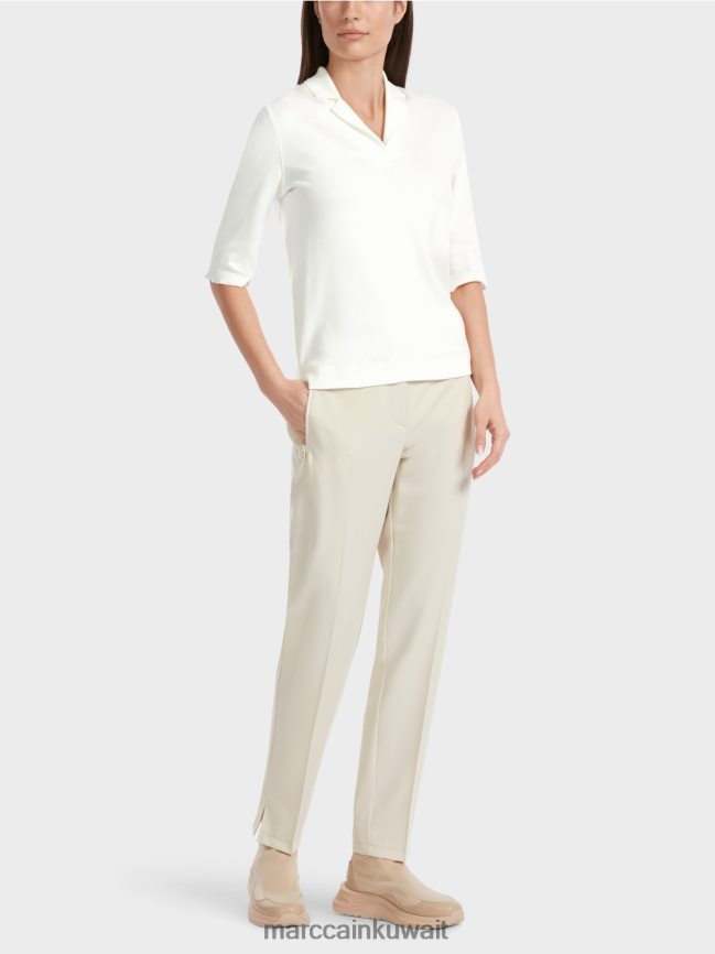 Marc Cain تيشيرت بأكمام 3/4 LVN0D61300 ملابس أبيض مصفر