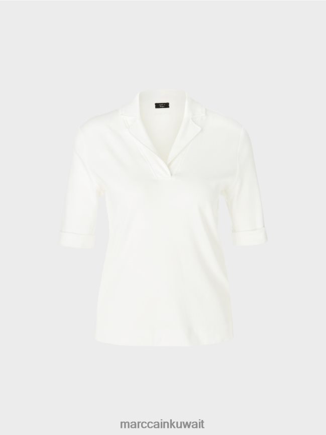 Marc Cain تيشيرت بأكمام 3/4 LVN0D61300 ملابس أبيض مصفر