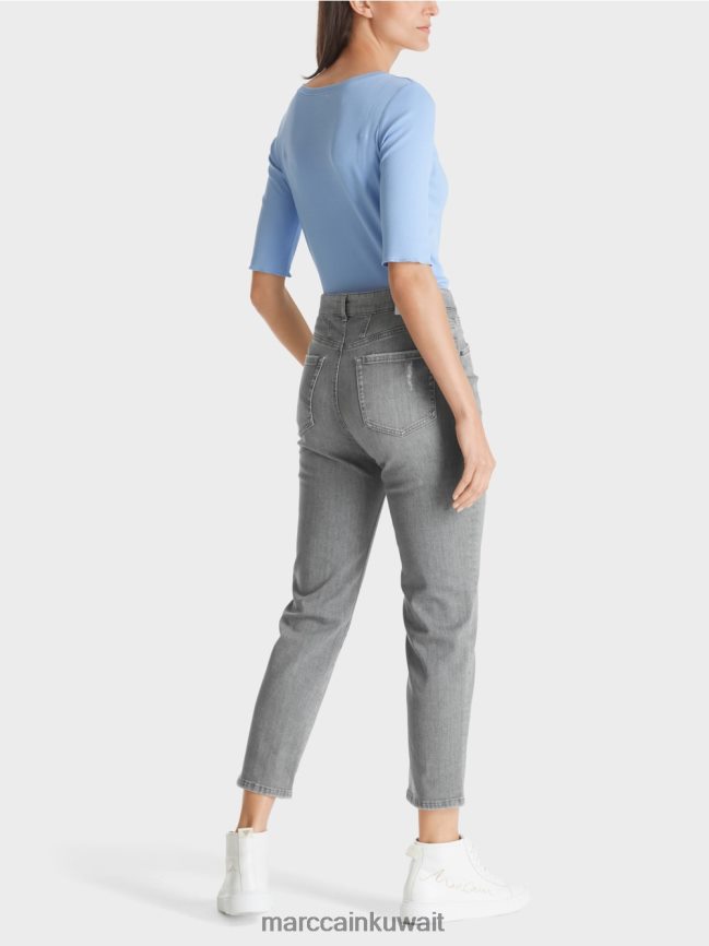 Marc Cain تيشيرت بأكمام 3/4 طول LVN0D61335 ملابس سماء الصيف المظلمة