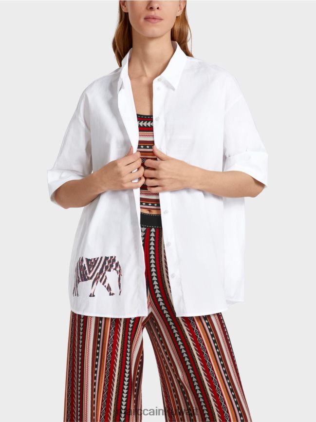 Marc Cain بلوزة بأكمام 3/4 طول LVN0D6909 ملابس أبيض