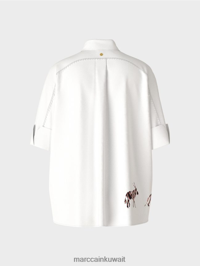 Marc Cain بلوزة بأكمام 3/4 طول LVN0D6909 ملابس أبيض