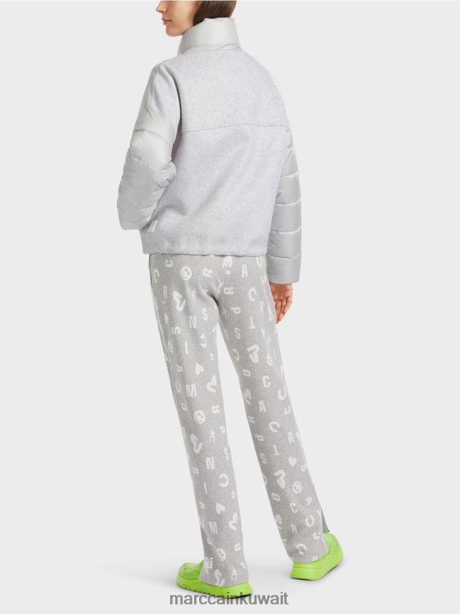 Marc Cain سترة خارجية مع عزل 3 متر LVN0D6258 ملابس الرمادي الفضي