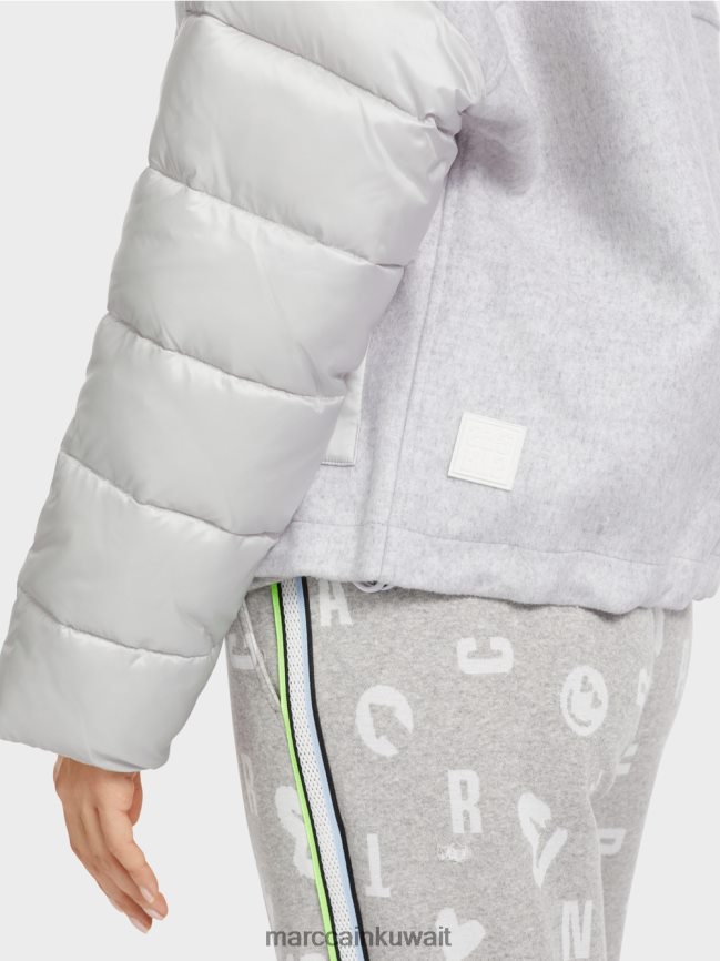 Marc Cain سترة خارجية مع عزل 3 متر LVN0D6258 ملابس الرمادي الفضي