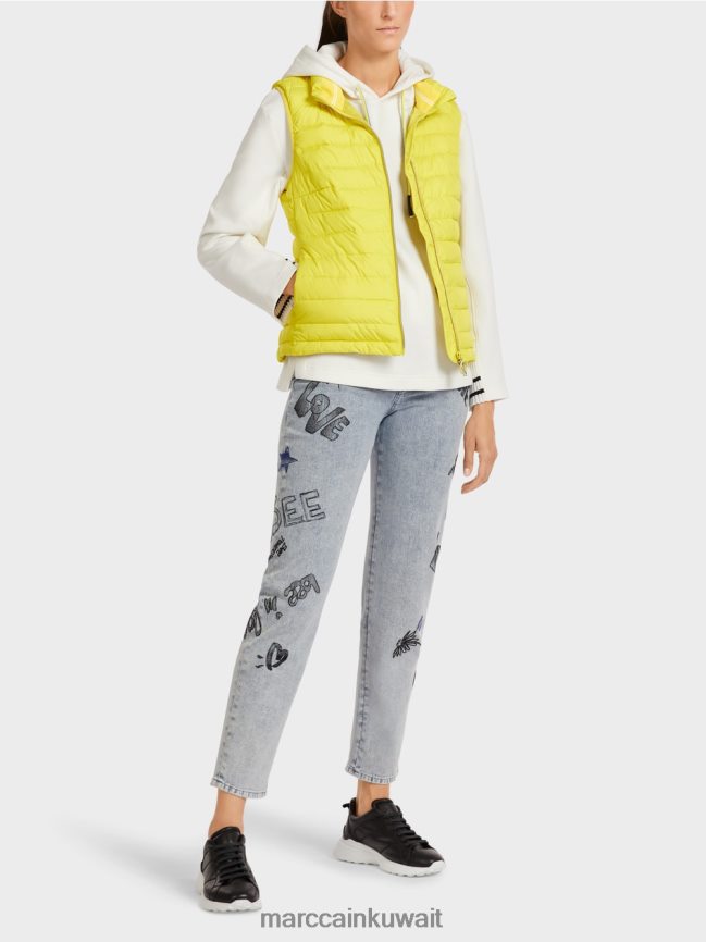 Marc Cain صدرية مع عزل ثينسوليت 3 متر LVN0D6286 ملابس الكبريت الأخضر