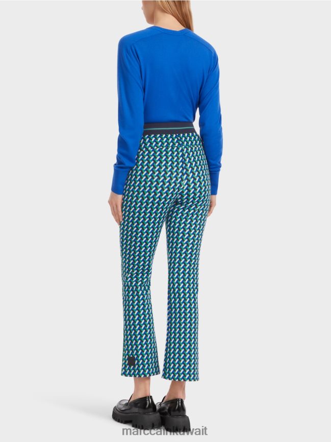 Marc Cain Fengyi بنطال ضيق بقصة مستقيمة LVN0D6542 ملابس المينا