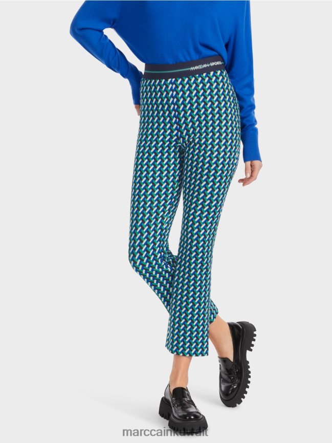 Marc Cain Fengyi بنطال ضيق بقصة مستقيمة LVN0D6542 ملابس المينا