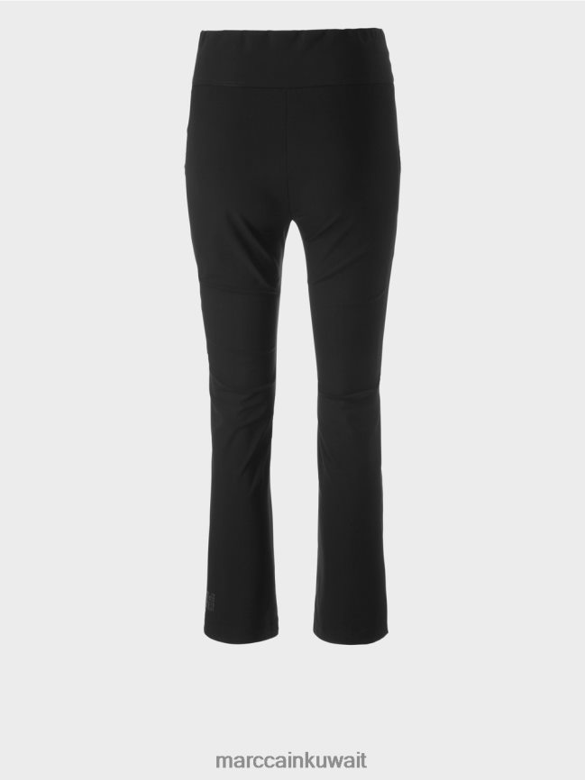 Marc Cain السراويل الضيقة Fengyi مع نير حزام الخصر LVN0D6564 ملابس أسود