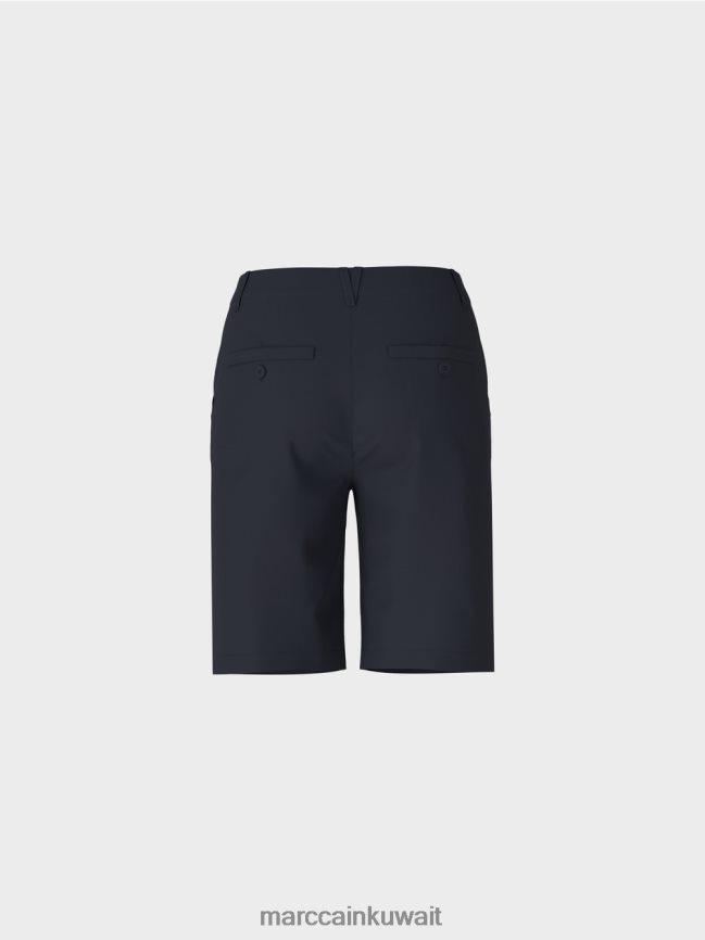 Marc Cain شورت Finike بمقاس أنثوي LVN0D6646 ملابس منتصف الليل الأزرق