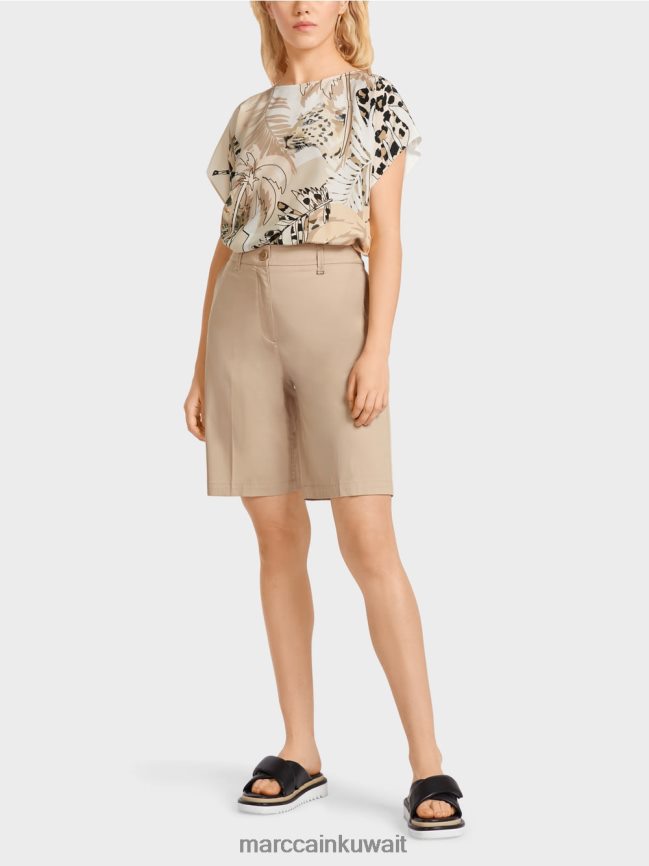 Marc Cain شورت Finike بمقاس أنثوي LVN0D6658 ملابس الرمال العميقة