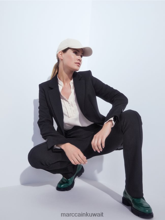 Marc Cain بلوزة بلون سادة LVN0D61004 ملابس كريمة