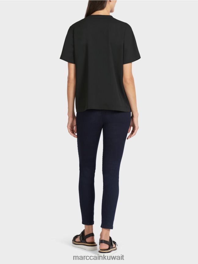 Marc Cain قمة كيمونو عادية LVN0D61008 ملابس أسود