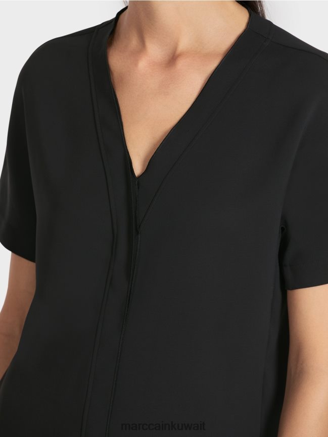 Marc Cain قمة كيمونو عادية LVN0D61008 ملابس أسود