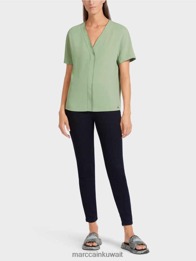 Marc Cain قمة كيمونو عادية LVN0D61011 ملابس مسحوق النعناع