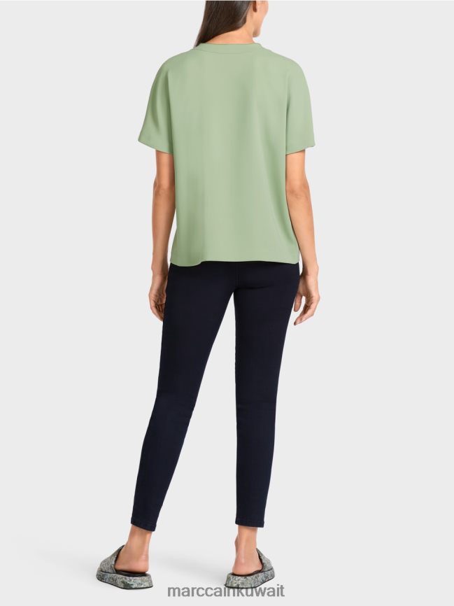 Marc Cain قمة كيمونو عادية LVN0D61011 ملابس مسحوق النعناع