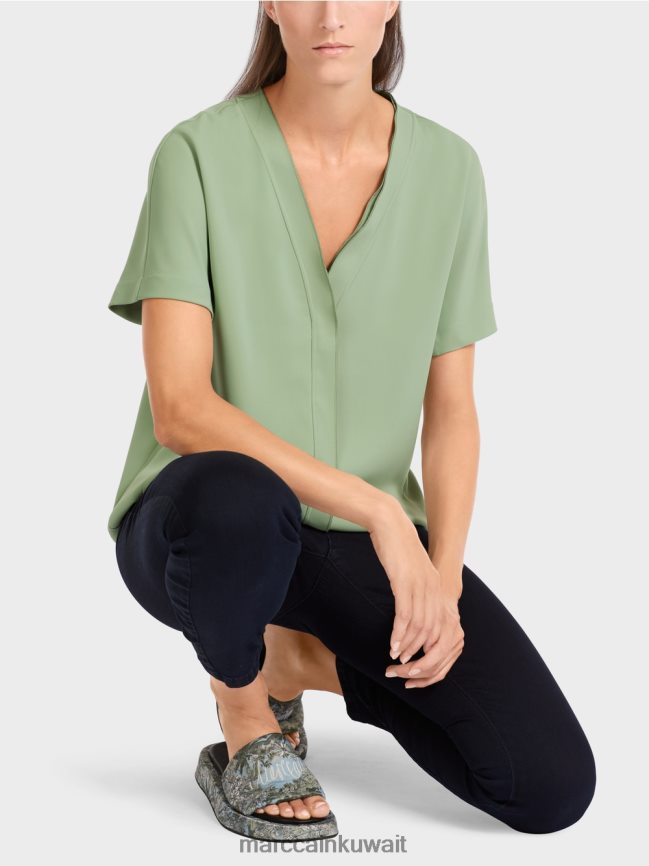 Marc Cain قمة كيمونو عادية LVN0D61011 ملابس مسحوق النعناع