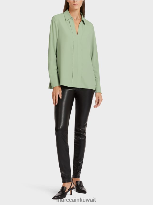 Marc Cain فستان تونيك مع ياقة بلوزة LVN0D61022 ملابس مسحوق النعناع