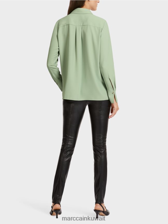 Marc Cain فستان تونيك مع ياقة بلوزة LVN0D61022 ملابس مسحوق النعناع