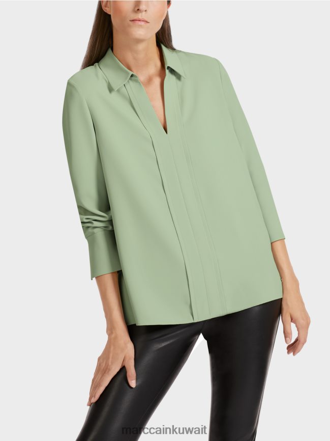 Marc Cain فستان تونيك مع ياقة بلوزة LVN0D61022 ملابس مسحوق النعناع