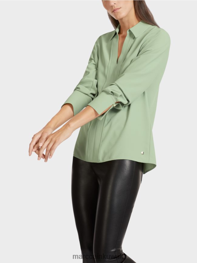 Marc Cain فستان تونيك مع ياقة بلوزة LVN0D61022 ملابس مسحوق النعناع