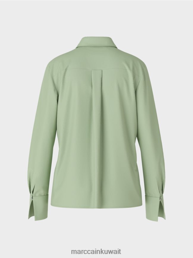 Marc Cain فستان تونيك مع ياقة بلوزة LVN0D61022 ملابس مسحوق النعناع