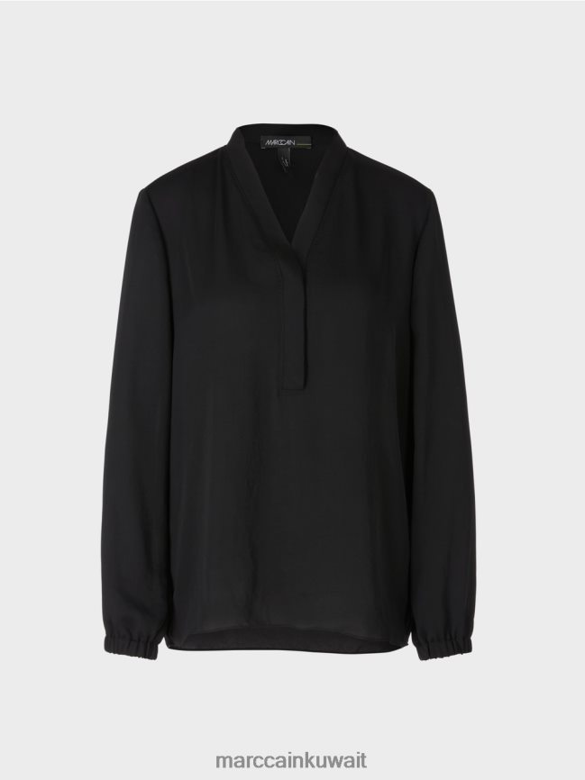 Marc Cain بلوزة واسعة LVN0D61027 ملابس أسود