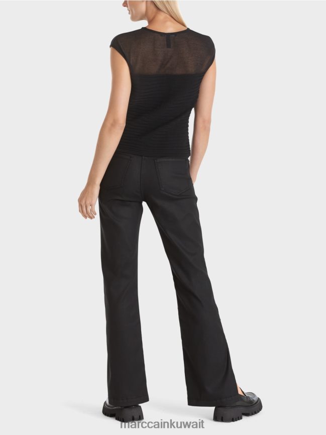 Marc Cain بلوزة مخططة بعبارة 