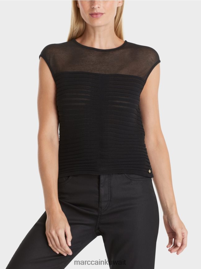 Marc Cain بلوزة مخططة بعبارة 