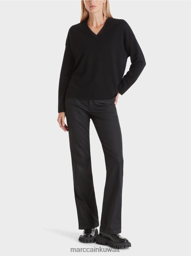 Marc Cain سترة - محبوكة في ألمانيا LVN0D61035 ملابس أسود