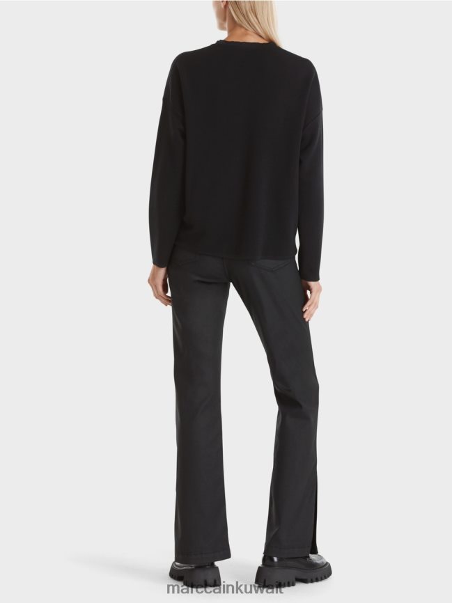 Marc Cain سترة - محبوكة في ألمانيا LVN0D61035 ملابس أسود