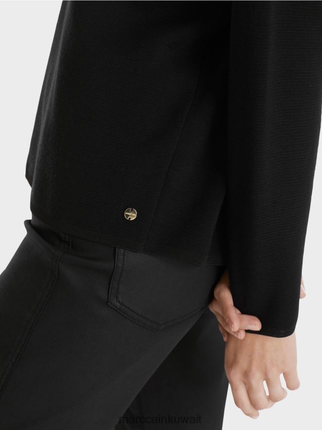 Marc Cain سترة - محبوكة في ألمانيا LVN0D61035 ملابس أسود