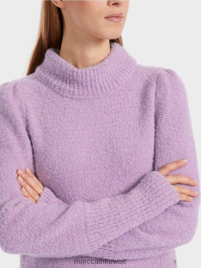 Marc Cain كنزة لامعة محبوكة في ألمانيا LVN0D61040 ملابس الخزامى مشرق