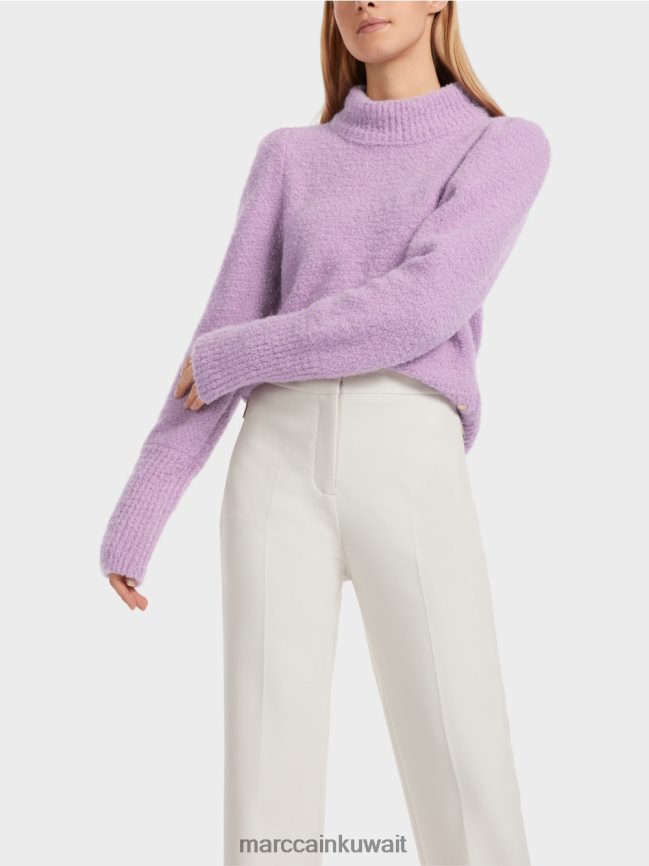 Marc Cain كنزة لامعة محبوكة في ألمانيا LVN0D61040 ملابس الخزامى مشرق