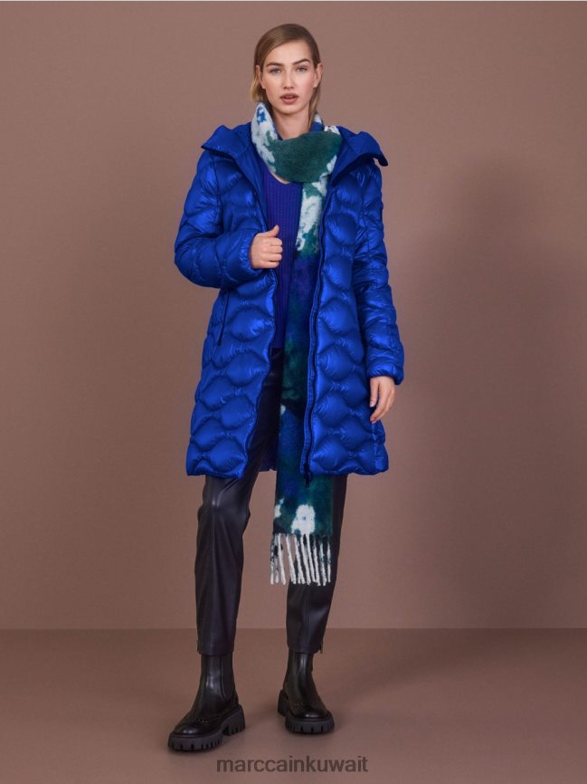 Marc Cain سترة صوف محبوكة في ألمانيا LVN0D61059 ملابس الأزرق الملكي الساطع