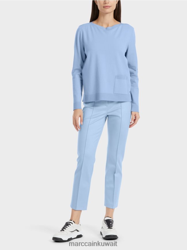 Marc Cain سترة "إعادة التفكير معًا". LVN0D61069 ملابس سماء الصيف المظلمة