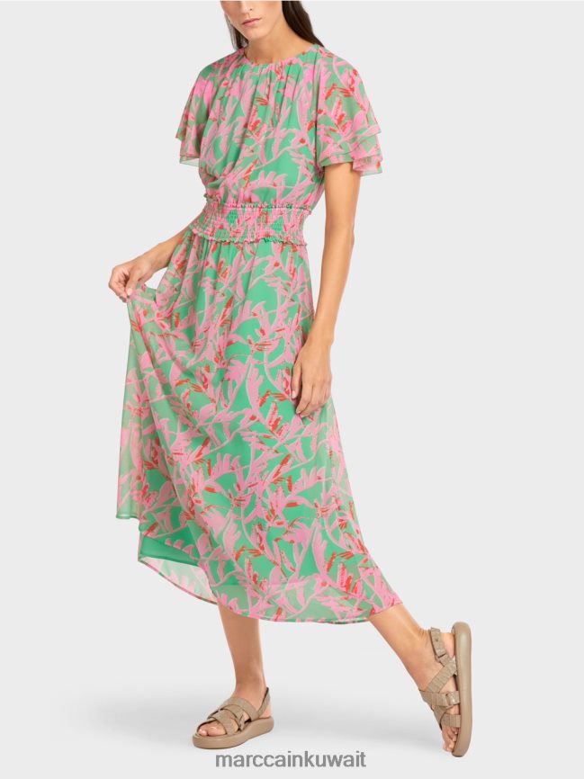 Marc Cain فستان بطبعة زهور LVN0D6106 ملابس اليشم مشرق