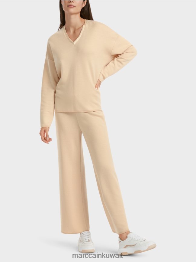 Marc Cain سترة - محبوكة في ألمانيا LVN0D61089 ملابس كريم غامق