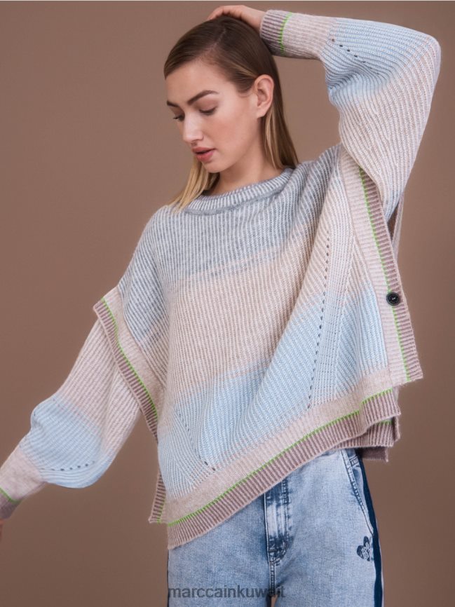 Marc Cain سترة - محبوكة في ألمانيا LVN0D61099 ملابس مسحوق ناعم أزرق