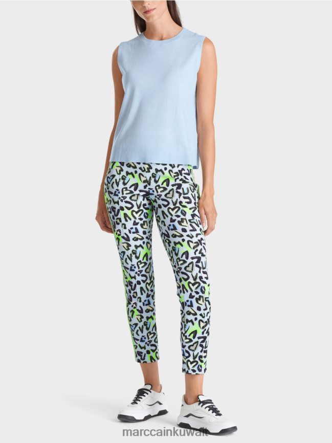 Marc Cain انزلاق "إعادة التفكير معًا". LVN0D61103 ملابس مسحوق ناعم أزرق