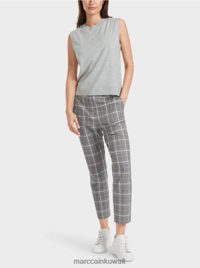 Marc Cain انزلاق "إعادة التفكير معًا". LVN0D61106 ملابس الرمادي الفضي