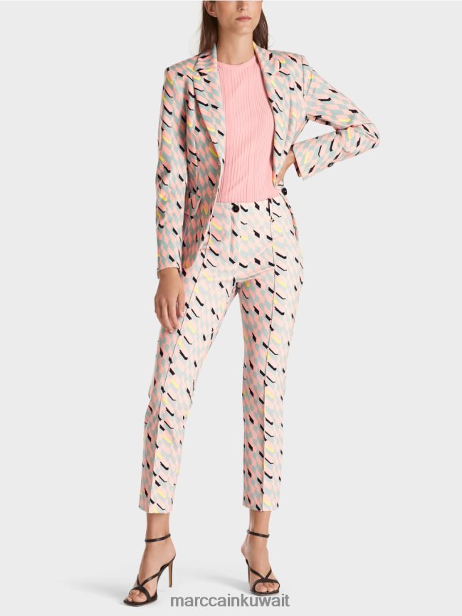 Marc Cain أعلى "إعادة التفكير معًا". LVN0D61123 ملابس مسحوق وردي ناعم