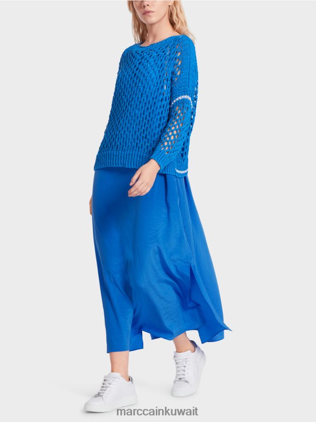 Marc Cain سترة مثقوبة محبوكة في ألمانيا LVN0D61127 ملابس لاعب القفز بالمظلات الجديد