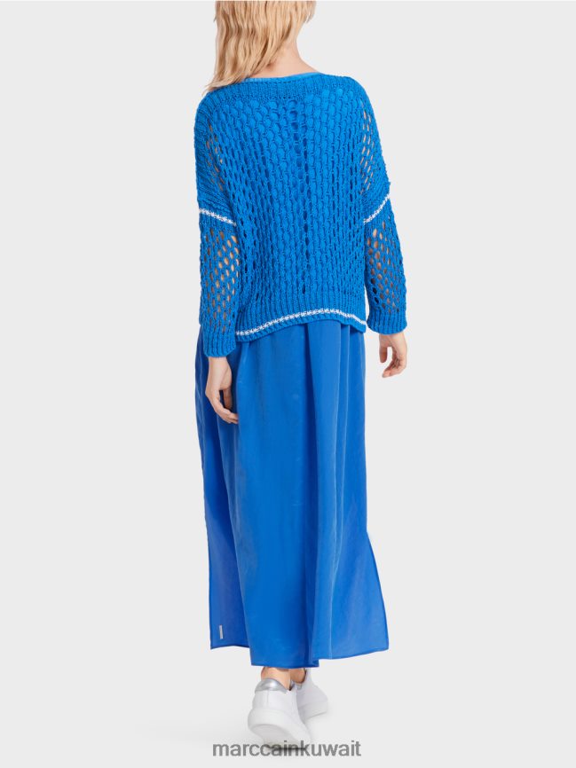 Marc Cain سترة مثقوبة محبوكة في ألمانيا LVN0D61127 ملابس لاعب القفز بالمظلات الجديد